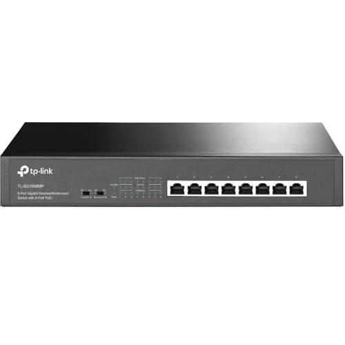 TP-Link スイッチングハブ 8ポート PoEハブ (8x PoE対応 各最大30W 、全合計1...