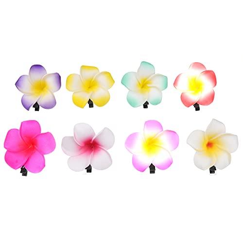 FRCOLOR プルメリア 造花ヘアピン 6Cm ハワイアン 花ヘアクリップ レディース 髪飾り ヘ...