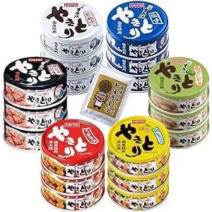 缶詰 やきとり 6種 計18缶 詰め合わせ セット ホテイフーズ 保存食 缶詰め 薬味ばあちゃんの七...