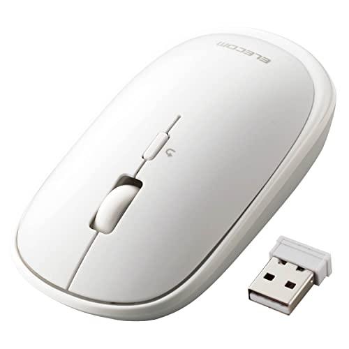 エレコム ワイヤレスマウス 無線2.4GHz Slint M-TM10DBWH/EC 薄型 静音 4...
