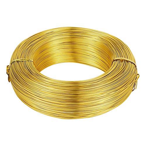 長さ約140m/500g 線径1.2mm 針金 アルミ線 アルミワイヤー カラーワイヤー ワイヤーア...