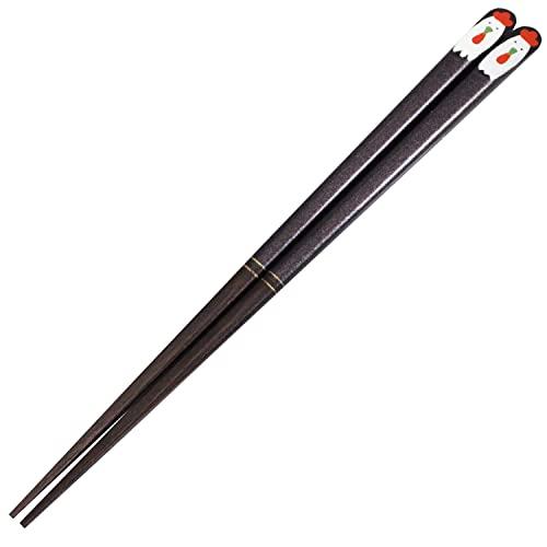 一双 塗り箸 会津 蒔絵 干支箸 酉 20.5cm 日本製