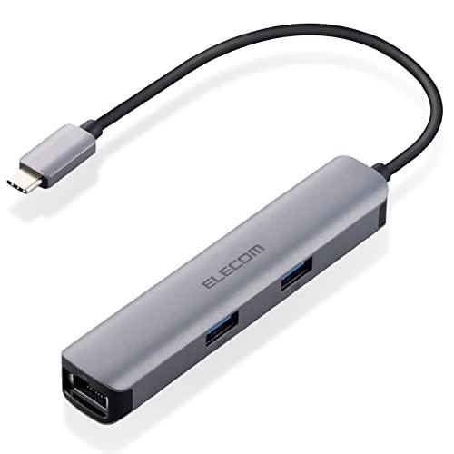 エレコム USB Type-C ハブ ドッキングステーション 5-in-1(LANポート) DST-...