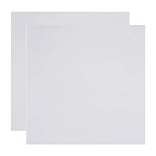 BENECREAT 2枚白色300x300mmシリコンゴムシート 厚さ2mm 耐熱 スケットボード ...