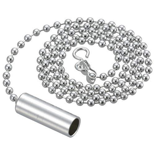 オーム電機 スイッチひもチェーン シルバー 50cm HS-L50S 00-7066 OHM
