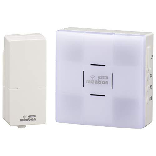 オーム電機 monban CUBE 音センサー送信機＋光フラッシュ電池式受信機 OCH-SET26-...