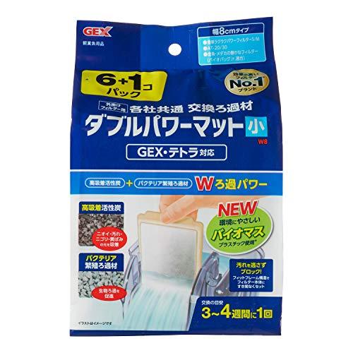 ジェックス GEX AQUA FILTER 外掛け共通 ダブルパワーマット 小 高吸着活性炭+バクテ...