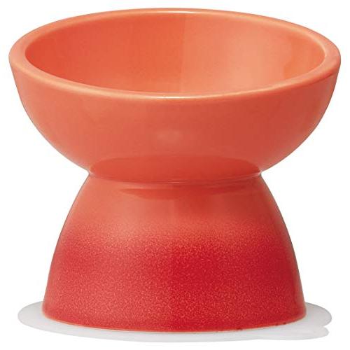 スケーター (skater) 超小型犬用 食器 陶磁器製 ペット餌入れ マット付 オレンジ CHOB...