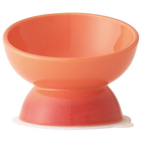 スケーター(Skater) 短頭犬用 食器 陶磁器製 ペット餌入れ 幅広 マット付 オレンジ CHO...