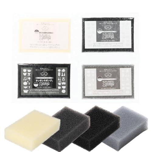 【サンサンスポンジ】スポンジ 4個セット キッチンスポンジ 食器洗い お風呂 レンジ周り 用途いろい...