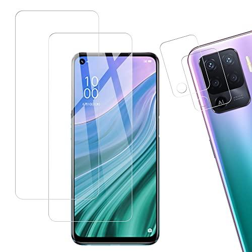 【2+2枚】KPNS 日本素材製 強化ガラス OPPO A54 5G OPG02 用 ガラスフィルム...