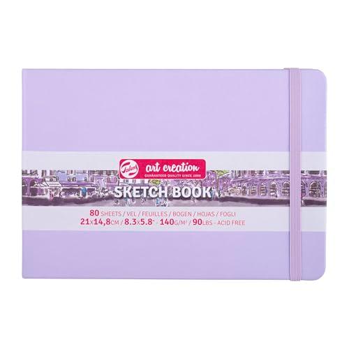 ターレンス アートクリエーションスケッチブック 絵を描く手帳 21×15cm パステルバイオレット ...
