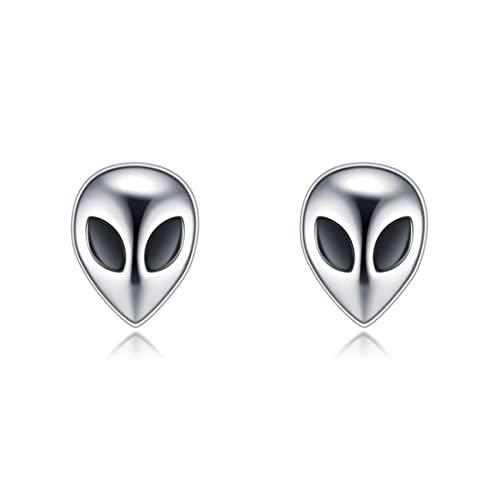 Deelfel ピアス メンズ レディース シルバー999 ボディ 宇宙人ピアス セカンド 鏡面処理...