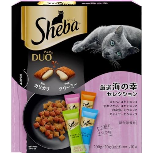 シーバ デュオ 成猫用 厳選海の幸セレクション 200g(20g×10袋)×12箱 ドライフード お...