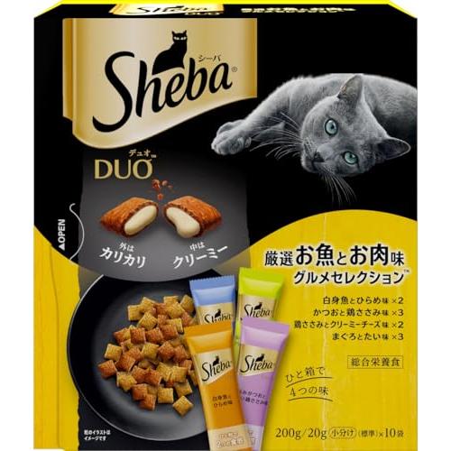 シーバ デュオ 成猫用 厳選お魚とお肉味グルメセレクション 200g(20g×10袋)×12箱 ドラ...