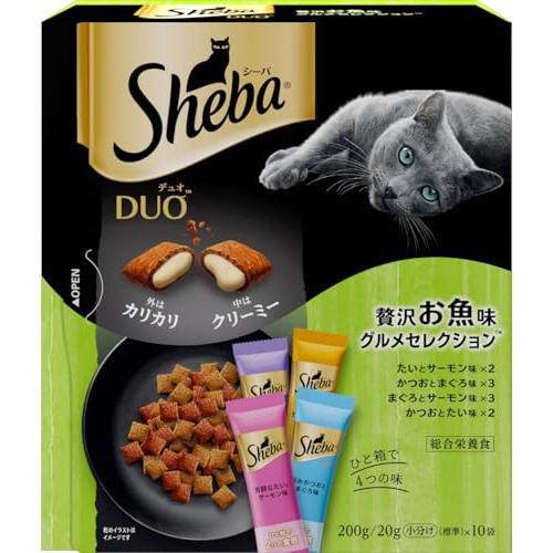 シーバ デュオ 成猫用 贅沢お魚味グルメセレクション 200g(20g×10袋)×12箱 ドライフー...