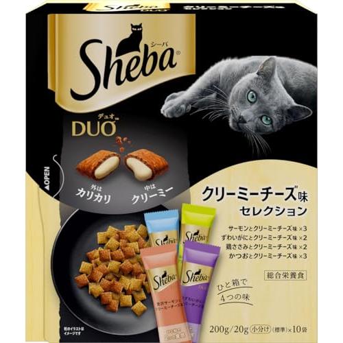 シーバ デュオ 成猫用 クリーミーチーズ味セレクション 200g(20g×10袋)×12箱 ドライフ...