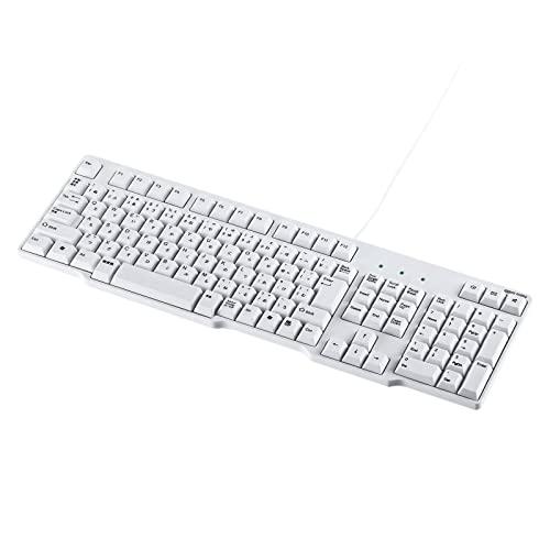 サンワサプライ PS/2コネクタキーボード(ホワイト) SKB-L1N ケーブル長:約1.4m