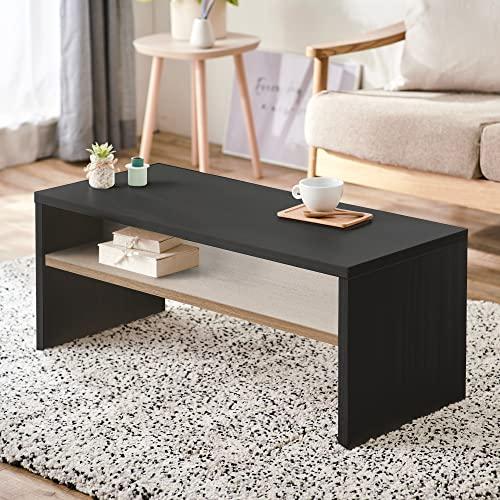 アイリスオーヤマ リビングテーブル テーブル デスク LTB-890W ブラック 幅89cm