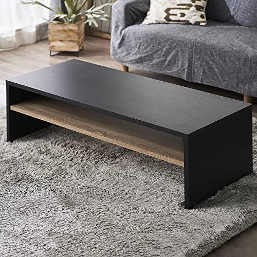 アイリスオーヤマ リビングテーブル テーブル デスク LTB-1190W ブラック 幅119cm