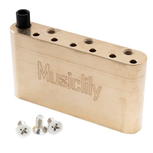 Musiclily Ultraブラス製41mmトレモロブロック10.5ｍｍ弦ピッチ PRS SEスタ...