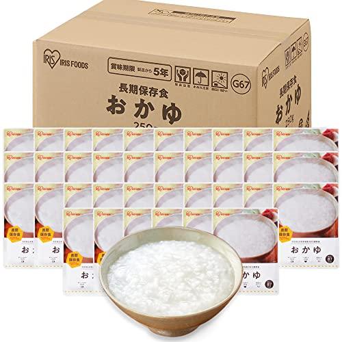 アイリスオーヤマ おかゆ パウチ 250g ×36パック 非常食 保存食 長期保存 レトルト 一人暮...