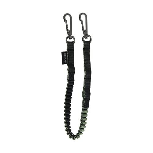 高儀(Takagi) 布製セーフティコード 1kg GREEN&amp;BLACK 最大伸長約700mm 布...