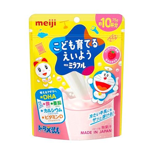 明治ミラフル こども育てるえいよう ストロベリー風味(約10杯分) 粉末飲料