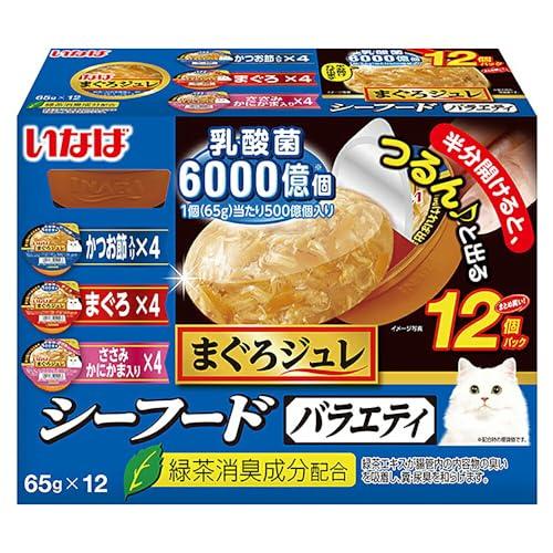 いなば まぐろジュレ 乳酸菌入り シーフードバラエティ 65g×12個 猫用 ウェットフード