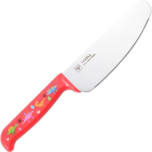 ヤクセル 安全な 子供向け 包丁 ギザ刃 日本製 食洗器対応 抗菌 22cm おままごと お菓子作り...