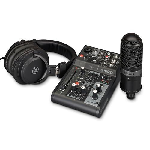 ヤマハ YAMAHA ミキサー ライブストリーミングパック 3チャンネル ブラック AG03MK2 ...