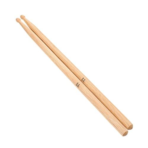 LIOOBO ドラムスティック 木製 滑り止め ドラムのアクセサリー 軽量 5A 打楽器 スティック...