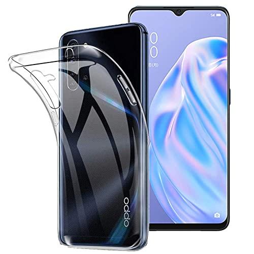 FOR OPPO Reno3 A ケース 透明TPU素材 薄型 軽量 指紋防止 耐衝撃 擦り傷防止 ...