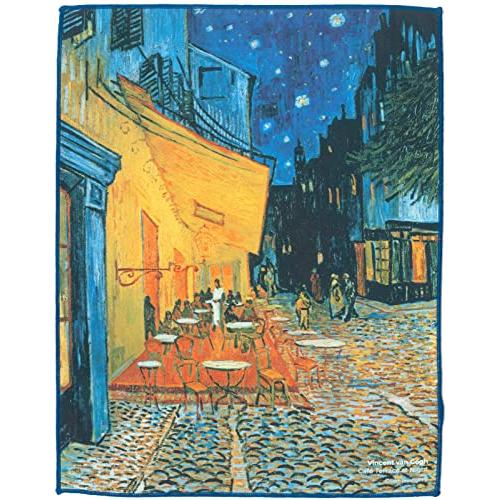 東レ(TORAY) クリーニングクロス 24×19cm 名画 トレシー ゴッホ 夜のカフェテラス メ...