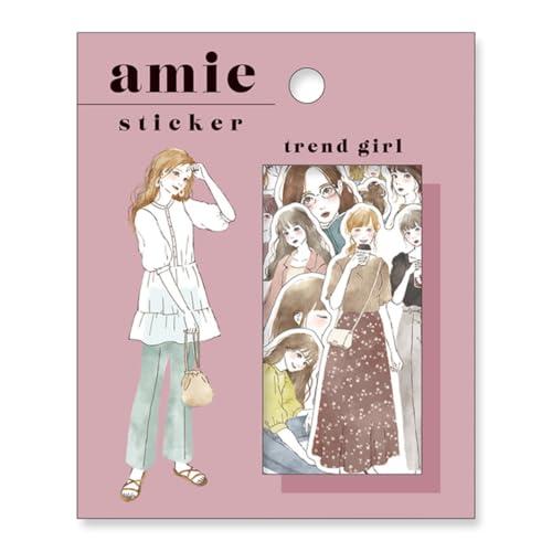 Amie sticker アミ ステッカー かわいい フレークシール (トレンドガール)