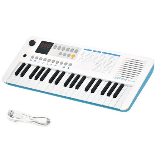ワントーン(Onetone) 電子キーボード ミニ37鍵盤 LEDディスプレイ搭載 USB-MIDI...