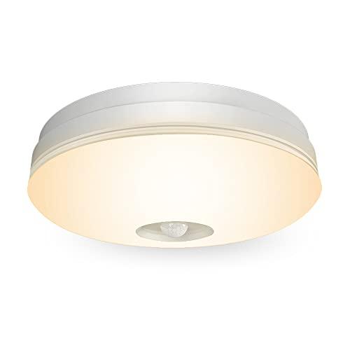 C-J-W LEDセンサー ライト 小型 人感センサー付 LEDシーリングライト 4畳 照明器具 廊...
