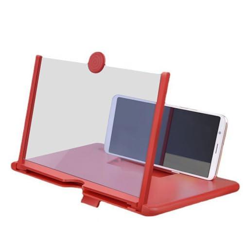 スマホスタンド スマホ拡大鏡スクリーン 12インチ 折り畳み式 スマホ拡大鏡 HD 3D スクリーン...