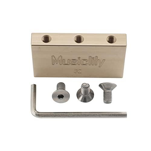 Musiclily Ultra 32mmブラストレモロブロック フロイドローズ ロッキングトレモロブ...