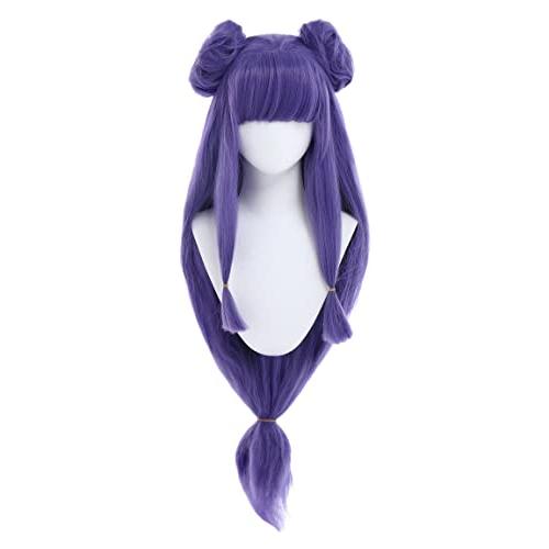Miccostumes ウィッグ アニメ コスプレ かつら ロング 前髪 ツインテール 自然 小顔効...