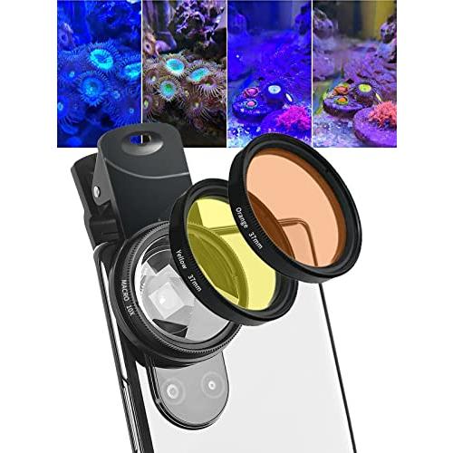水槽 サンゴ観察 サンゴレンズ 虫眼鏡 フィルターレンズ 水生植物の撮影 観察サンゴ 魚タンク 拡大...
