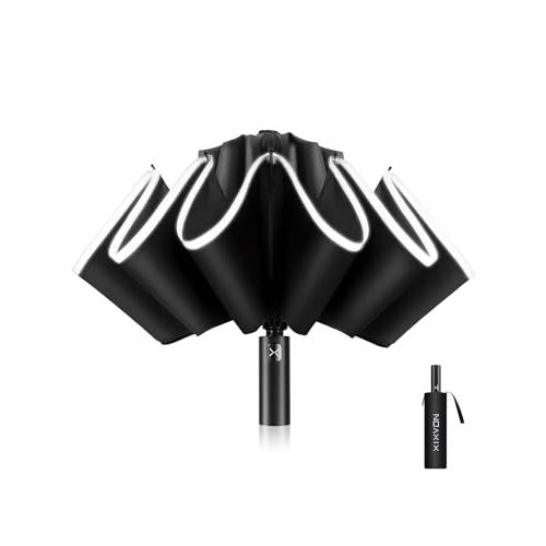XIXVON Umbrella Pro (10リブ、ブラック)| UPF 50+ 99％UV保護、反...