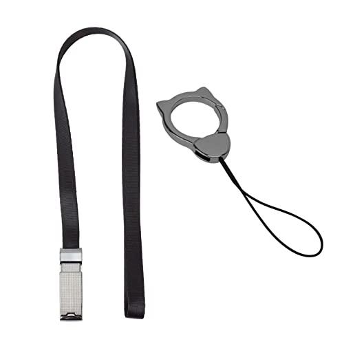 prendre ネックストラップ リング ストラップ 首掛けストラップ スマホ ホールド ねこ 耳 ...