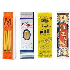 高級 パスタ こだわりの ブロンズダイス スパゲッティ 4選セット マンチーニ・セタロ・マルテッリ・...