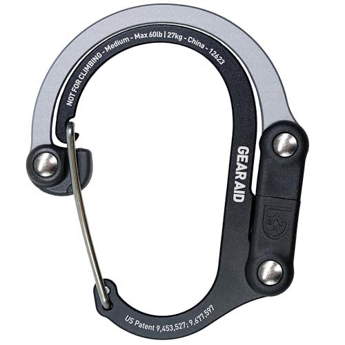 Gear Aid カラビナ型フック ヒーロークリップ ミディアム グレー 210013-920