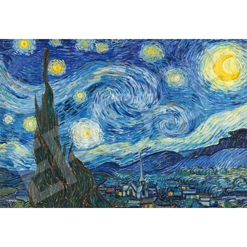 エポック社 1053スーパースモールピース ジグソーパズル 世界の絵画 星月夜 (26x38cm) ...