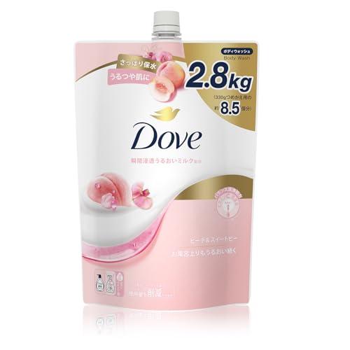 Dove(ダヴ) ボディウォッシュ ピーチ&amp;スイートピー 大容量 詰替 8.5個分 2.8kg 瞬間...