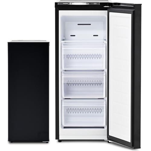 [山善] 冷凍庫 スリム 右開き 70L YF-SFU70(B) ブラック 一人暮らし 小型 幅35...