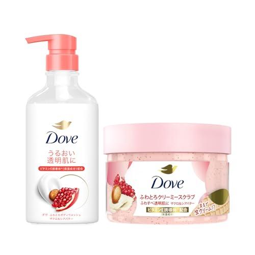 【セット】Dove(ダヴ) ボディソープ ふわとろボディウォッシュ ザクロ&amp;シアバター 450g+ス...