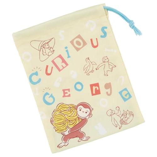 スケーター(Skater) 子供用 コップ袋 巾着 袋 日本製 おさるのジョージ アルファベット 男...